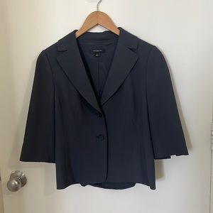 Ann Taylor skirt suit - slate gray - jacket size 2, skirt size 4